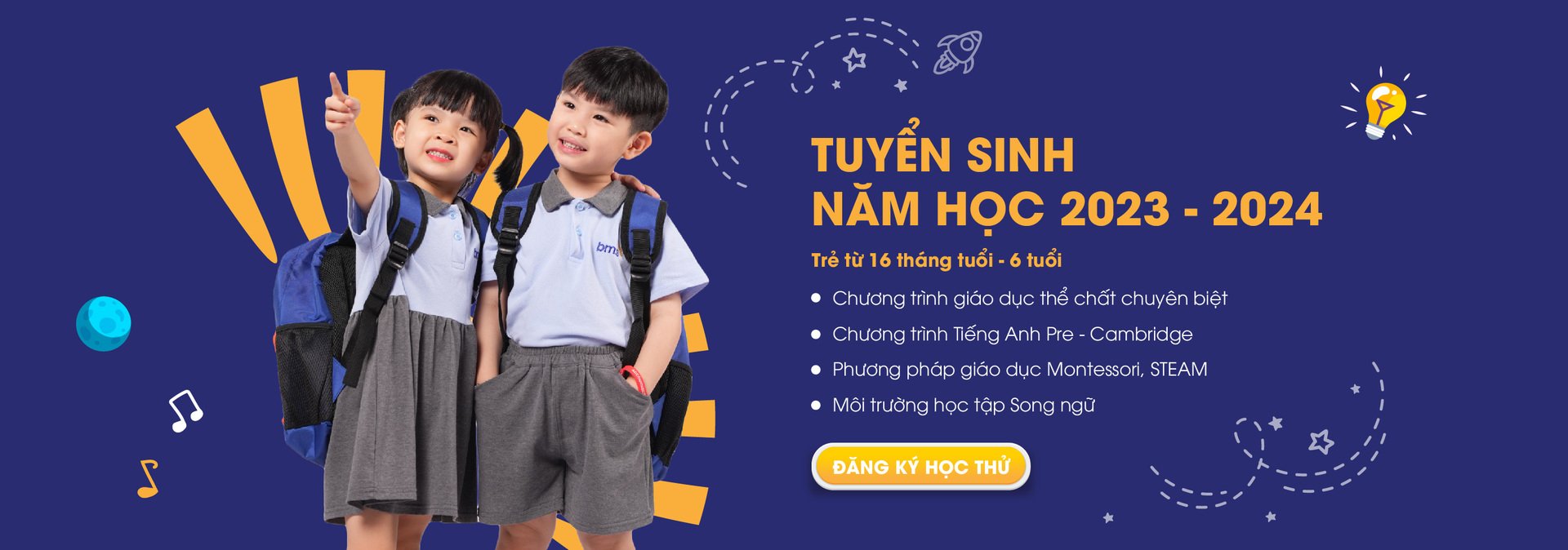 Thông tin tuyển sinh mầm non