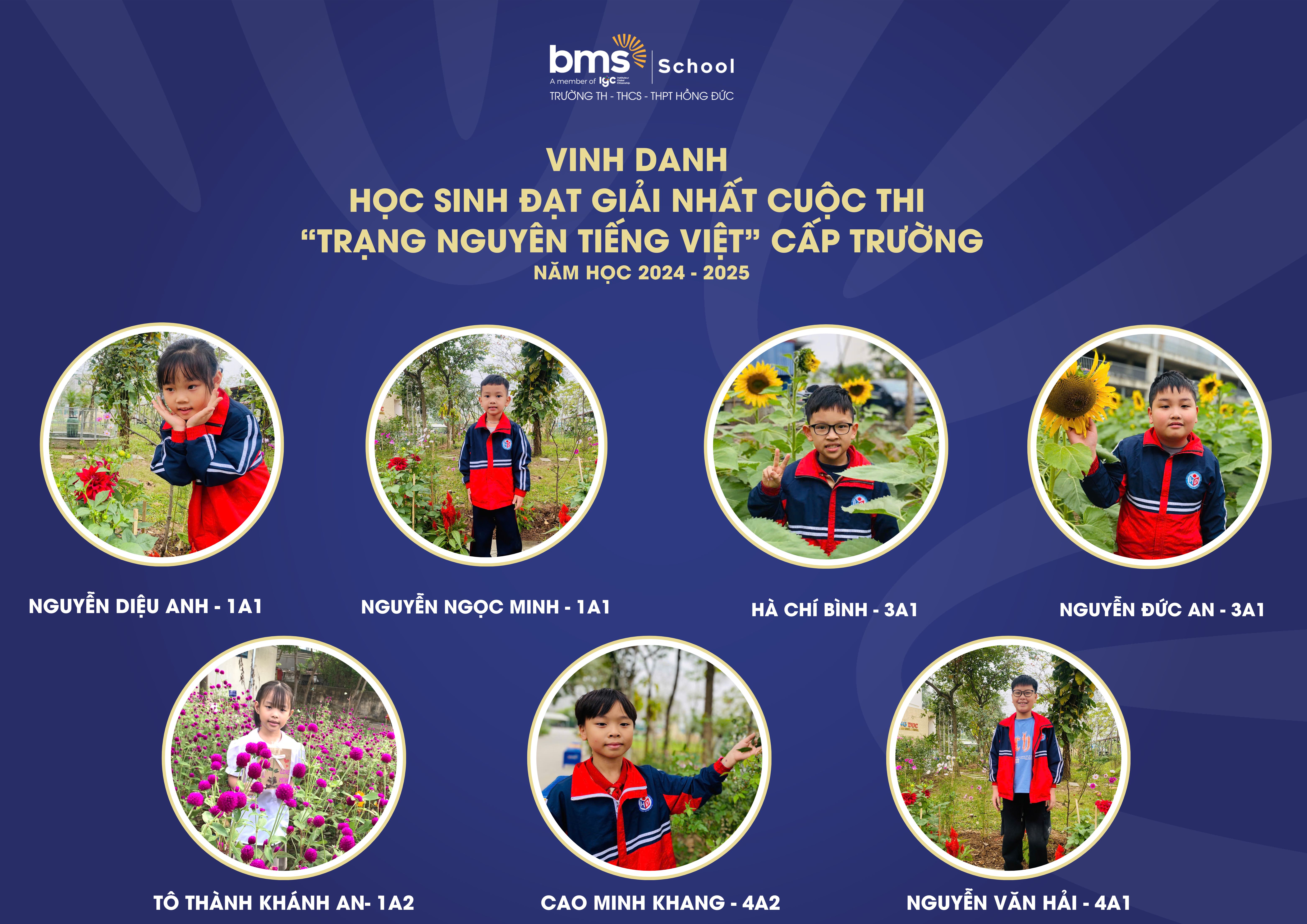 VINH DANH HỌC SINH ĐẠT GIẢI TRONG CUỘC THI "TRẠNG NGUYÊN TIẾNG VIỆT CẤP TRƯỜNG" NĂM HỌC 2024-2025