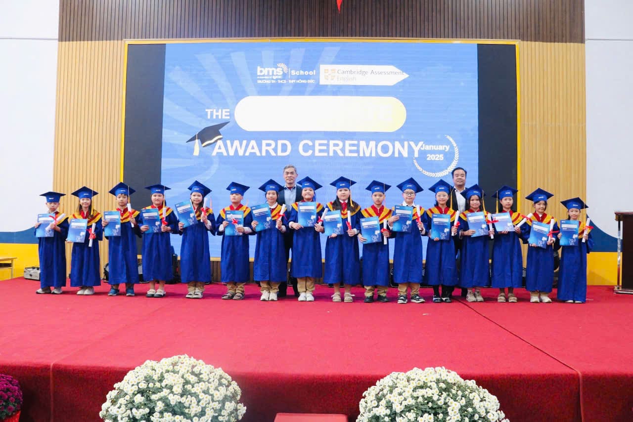 CAMBRIDGE CERTIFICATE AWARD CEREMONY 2025 - HÀNH TRÌNH ĐẦY TỰ HÀO CỦA HỌC SINH BMS HƯNG YÊN