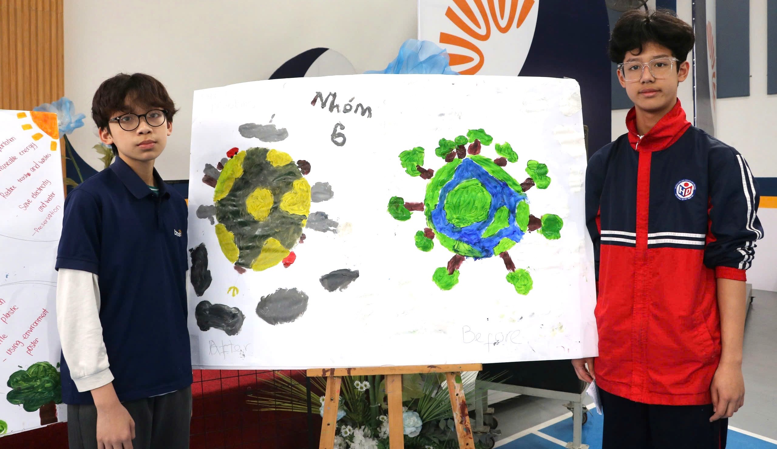 HỌC SINH KHỐI 7 BMS HƯNG YÊN & BMS VĂN PHÚ CÙNG GIAO LƯU, KẾT NỐI TRONG DỰ ÁN TRẢI NGHIỆM MÔN TIẾNG ANH "GREEN ACTION FOR A BETTER WORLD"