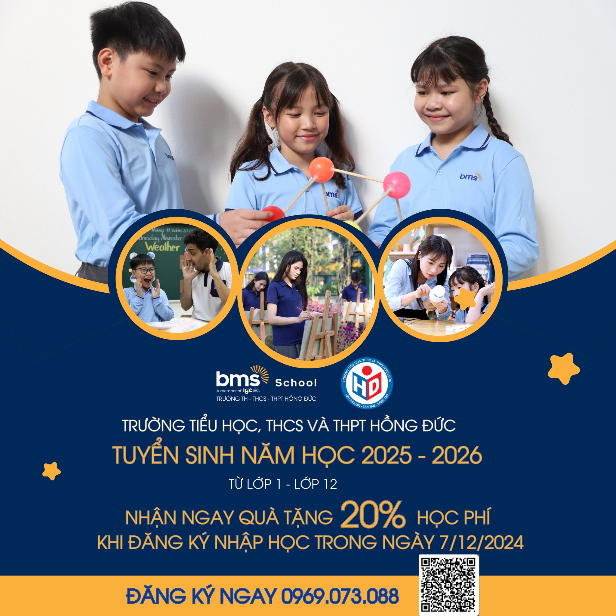 TUYỂN SINH NĂM HỌC 2025-2026 – CHƯƠNG TRÌNH ƯU ĐÃI LỚN NHẤT LÊN ĐẾN 20% HỌC PHÍ!